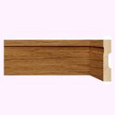 Ver imagem 1 de Kit Rodapé de MDF 10CMX15MMX2,40m 30 Barras com Friso 1002 Marrom/Nogueira Málaga Frisado Moldufama