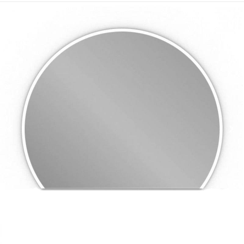 Espelho Banheiro Led Redondo Bivolt sem Moldura Prata 80cm botãoTouch screen Luz Ajustável meia lua  - 6