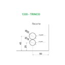 Ver imagem 3 de Kit porta dupla pivotante para vidro temperado blindex (Sistema invertido) - Branco