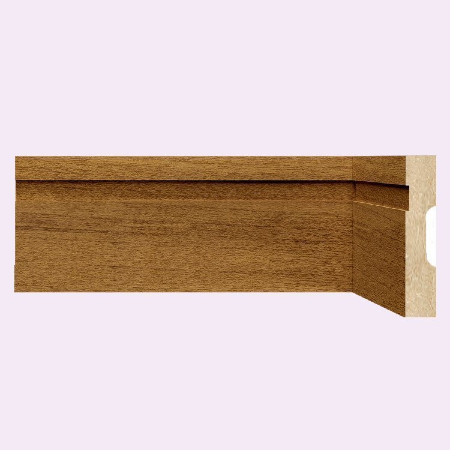 Kit Rodapé de MDF 10 Barras Frisadas de 10cm x 2,40m Rende 24 Metros Moldufama - 1