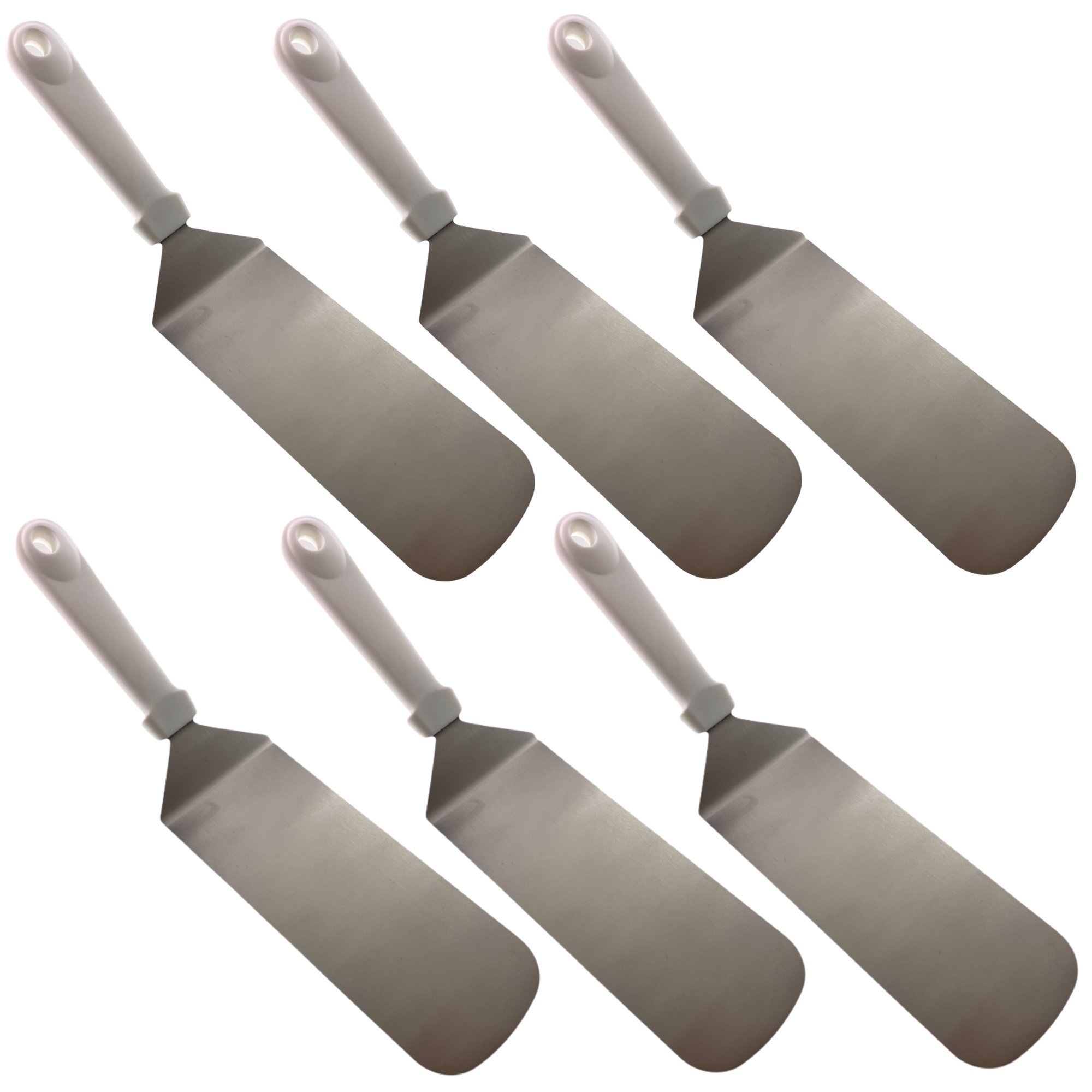 Kit 6 Esp tula Curva P Servir Inox Canto Arredondado Profissional kit-6-esp-tula-curva-p-servir-inox-canto-arredondado-profissional