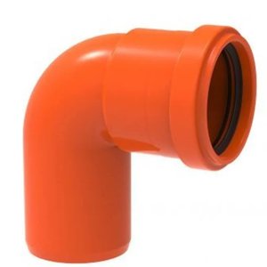 Joelho 90 Graus 50mm para Esgoto Redux DN50 Laranja - 100002827 - TIGRE Joelho 90 Graus para Esgoto