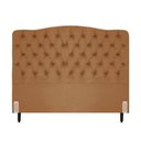 Ver imagem 2 de Cabeceira de Cama Box Casal 138 Cm Dunas Casavezi Suede Veludo Terra Cota