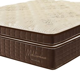 Colchão Casal 138x188x32 Mediterrâneo Prorelax Molas Ensacadas Euro Pillow One Face - Marrom - 2