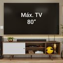 Ver imagem 5 de Rack para Tv até 80 Polegadas 160cm com Pés Rustic/branco/rustic Torino Madesa Rustic/branco