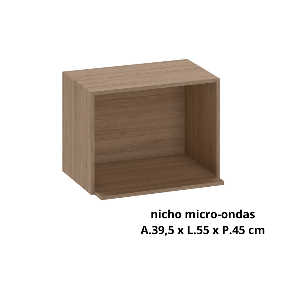 Cozinha Modulada Completa 6 Peças 6 Portas 3 Gavetas com nicho Micro-ondas Etna - 6