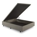 Ver imagem 3 de Cama Box Baú Viúva 120x203x42 Cm Linho com Pistão a Gás