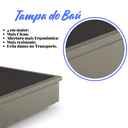 Ver imagem 7 de Cama Box Baú Viúva 120x203x42 Cm Linho com Pistão a Gás