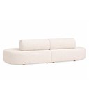 Ver imagem 2 de Sofá Orgânico Bi Partido 230cm Serina Bouclé Off White - Sallar Home
