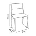 Ver imagem 4 de Kit 4 Cadeiras de Jantar Estofadas Angra - Marrom