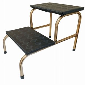 Escada Escadinha 2 Degraus para Maca e Depilação Total Inox Dourada | Medcombo
