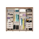 Ver imagem 3 de Guarda Roupa Casal 2 Portas c/Esp Pés Titan Of White Carraro