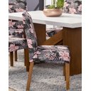 Ver imagem 3 de Kit Capa de Cadeira 6 Peças Sala de Jantar Protege o Estofado Renova o Visual Malha Gel Estampa 23 F