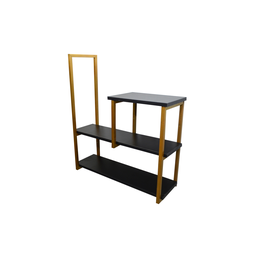 Nicho TRIPLO metalon 100X20 PRETO/DOURADO  METALICO 03 - 1
