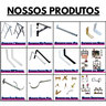 Nicho TRIPLO metalon 100X20 PRETO/DOURADO  METALICO 03 - 5