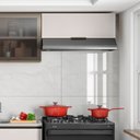 Ver imagem 6 de Armário Aéreo Geladeira 80cm 1 Porta Basculante Etna Bege/Carvalho Oak/Off White