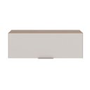 Ver imagem 4 de Armário Aéreo Geladeira 80cm 1 Porta Basculante Etna Bege/Carvalho Oak/Off White