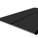 Ver mais imagens de Cabeceira Cama Solteiro Lambri Painel MDF Modular 116x90cm:Preto