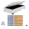 Cama Baú Solteiro Branco+colchão Airtech Molas Ortobom - 2
