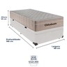 Cama Baú Solteiro Branco+colchão Airtech Molas Ortobom - 3