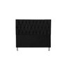 Cabeceira Cama Box Casal Estofada França 140 Cm Suede Preto - 3