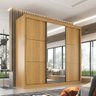 Guarda Roupa com Espelho Casal 3 Portas 6 Gavetas 100% MDF Texas - 16