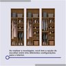 Guarda Roupa com Espelho Casal 3 Portas 6 Gavetas 100% MDF Texas - 11