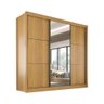 Guarda Roupa com Espelho Casal 3 Portas 6 Gavetas 100% MDF Texas - 17