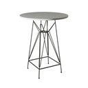 Ver imagem 4 de Jogo Mesa Bistrô Eames Branca 60Cm 3 Banquetas Amarela Base Ferro Preto - Cor: Branco