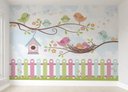 Ver imagem 1 de Papel de parede arca de noé infantil para quarto de bebê M² PP29