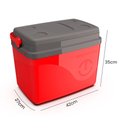 Ver imagem 3 de Cooler Térmico Unitermi Caixa Floripa com Alça de 30 Litros com Capacidade para 45 Latas - Vermelha