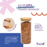 Kit 5 Potes de Vidro Tampa de Bambu Herméticos Redondos - Tüd - 4
