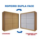 Ver imagem 5 de Guarda Roupa Casal MDF 2 Portas 6 Gavetas Hawai Marrom/Cinamomo/Off White