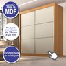 Guarda Roupa Casal MDF 2 Portas 6 Gavetas Hawai - 7