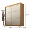 Guarda Roupa Casal MDF 2 Portas 6 Gavetas Hawai - 5