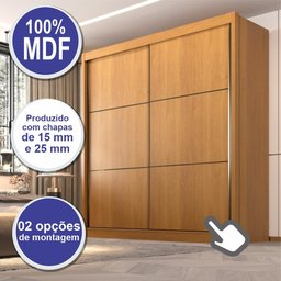 Guarda Roupa Casal MDF 2 Portas 6 Gavetas Hawai - 16