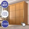 Guarda Roupa Casal MDF 2 Portas 6 Gavetas Hawai - 16