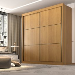 Guarda Roupa Casal MDF 2 Portas 6 Gavetas Hawai - 14