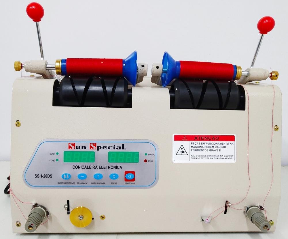 Máquina de enrolamento de cone multifuncional, Fabricante de Máquinas  Têxteis