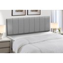 Ver imagem 1 de Kit 7 Cabeceiras Painel Modular Cama Box Casal Linho Cinza Madelina Decor