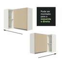 Ver imagem 6 de Armário Aéreo de Canto Madesa Smart 100% Mdf com 1 Porta e Adega - Branco/crema