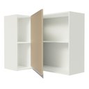 Ver imagem 5 de Armário Aéreo de Canto Madesa Smart 100% Mdf com 1 Porta e Adega - Branco/crema