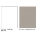Ver mais imagens de Armário Aéreo de Canto Madesa Smart 100% Mdf com 1 Porta e Adega - Branco/crema