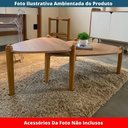 Ver imagem 4 de Mesa de Centro Orgânica Artesano 60 Cm (largura) em Mdp Hanover (mel) e Pés em Madeira Maciça