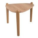 Ver imagem 1 de Mesa de Centro Orgânica Artesano 60 Cm (largura) em Mdp Hanover (mel) e Pés em Madeira Maciça