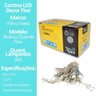 Cortina Led Fixa Decorativa 300 Lâmpadas Fio Transparente Branco Quente 3m X 2m - Wincy - 9