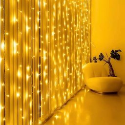 Cortina Led Fixa Decorativa 300 Lâmpadas Fio Transparente Branco Quente 3m X 2m - Wincy - 3 Cortina Led Fixa Decorativa 300 Lâmpadas Fio Transparente Branco Quente 3m X 2m - Wincy - 3