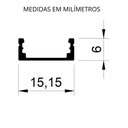 Ver imagem 3 de Kit C/ 6 Peças - 5 Perfil de Led + 5m Fita de 60 Led 3000k