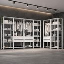 Ver imagem 1 de Guarda-roupa Closet Modulado Arizona 6 Gavetas 405cm Multimóveis Mp4785 Branco