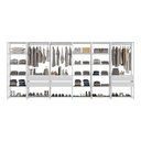 Ver imagem 3 de Guarda-roupa Closet Modulado Arizona 6 Gavetas 405cm Multimóveis Mp4785 Branco